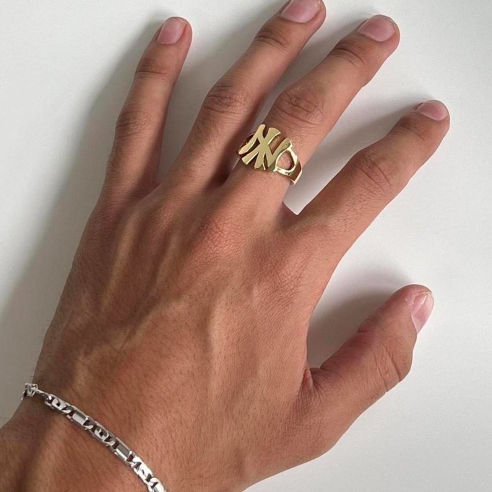 Vintage Y2K New York Yankees gold ring - Picture 2 of 7